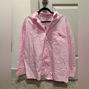 Skims Large Pink Button Up Sleep Top. 💕⚡️